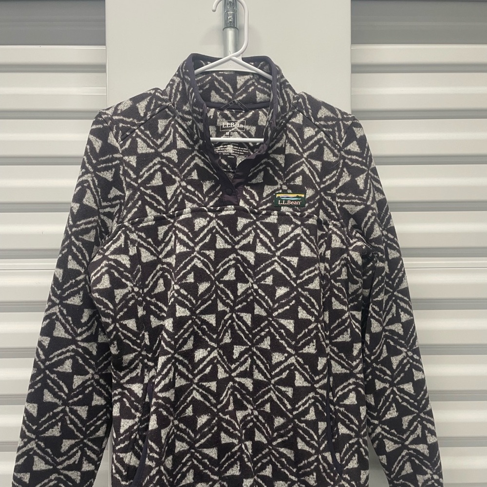 L.L. Bean Women's Black and White Jacket